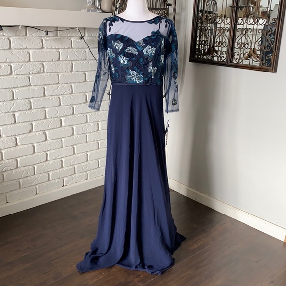 URSULA OF SWITZERLAND Botanical Sheer W/ Silky Chiffon MOTHER OF